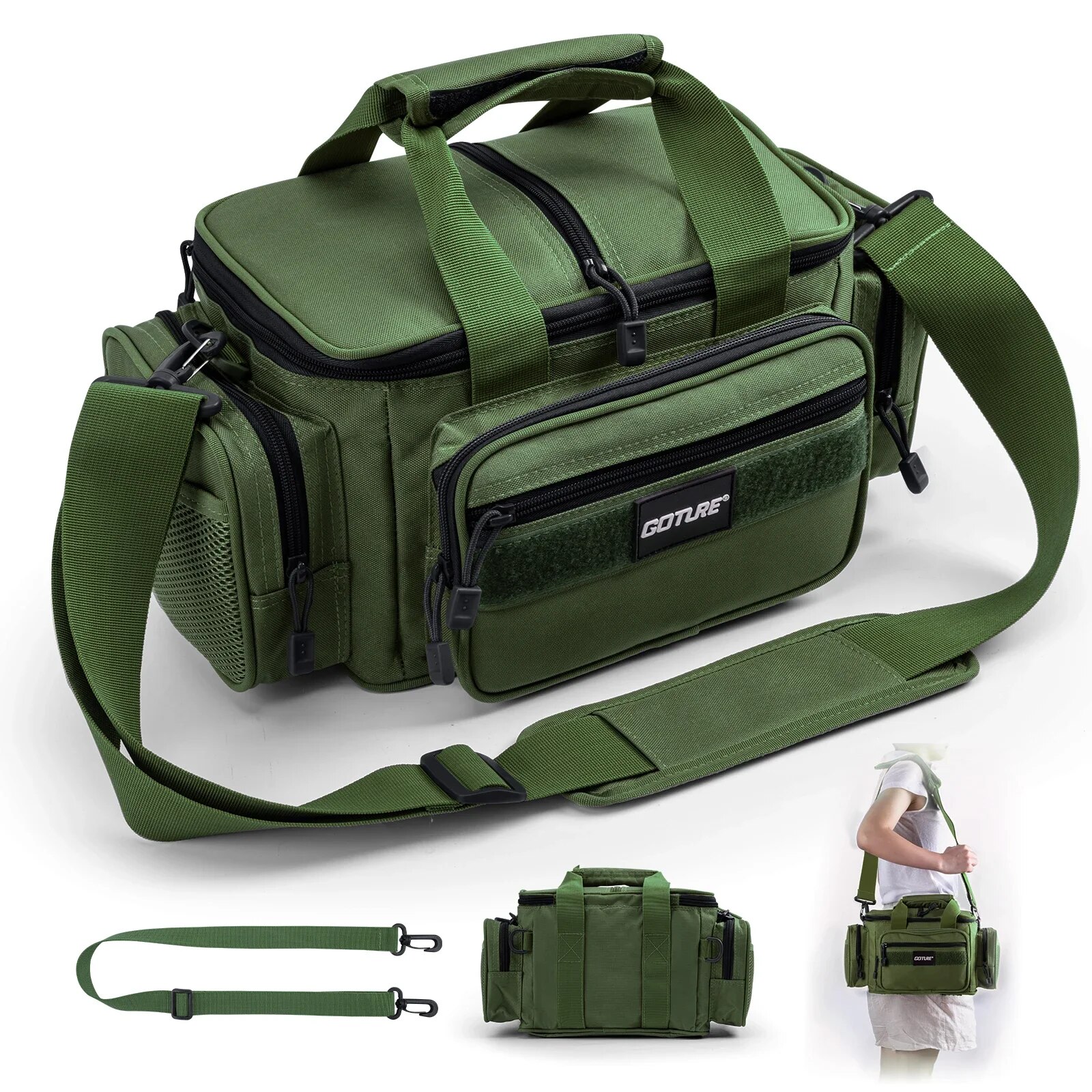 Fish Finder Case - Goture Fishing Tackle Bags 38*23*19cm Shoulder