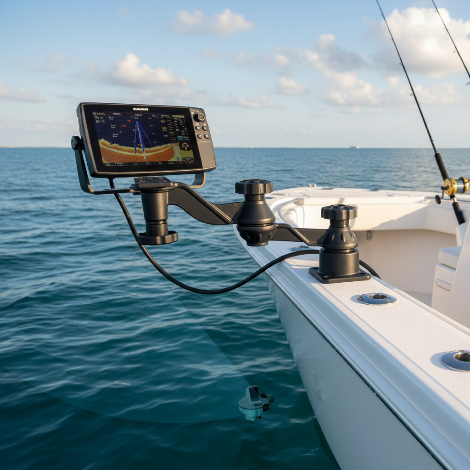 Fish Finder Portable - Durable Aluminum Alloy Fish Finders Mount