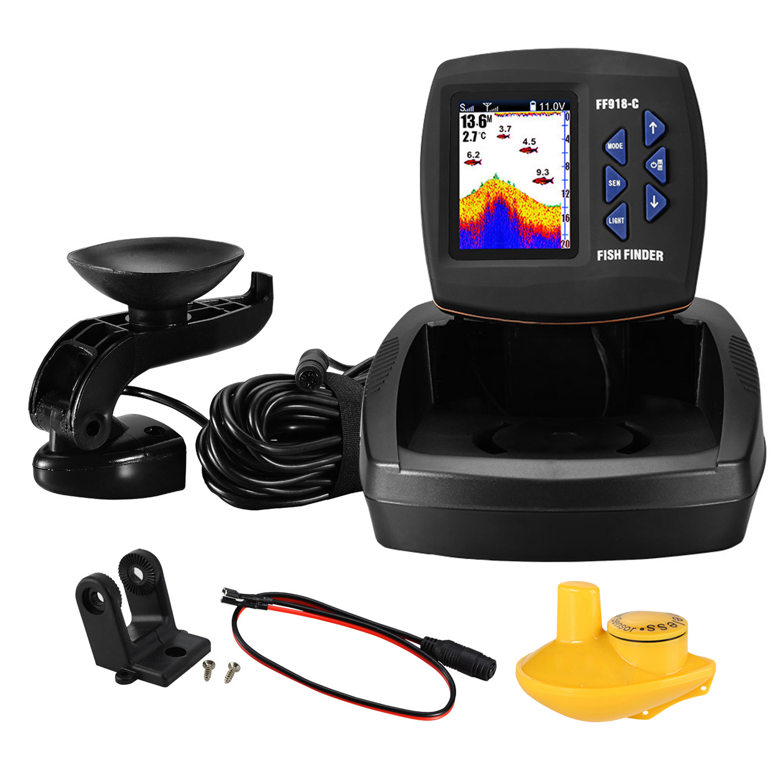 Fish Finder Transducer - Fish Finder Wireless Sonar Sensor Fishing