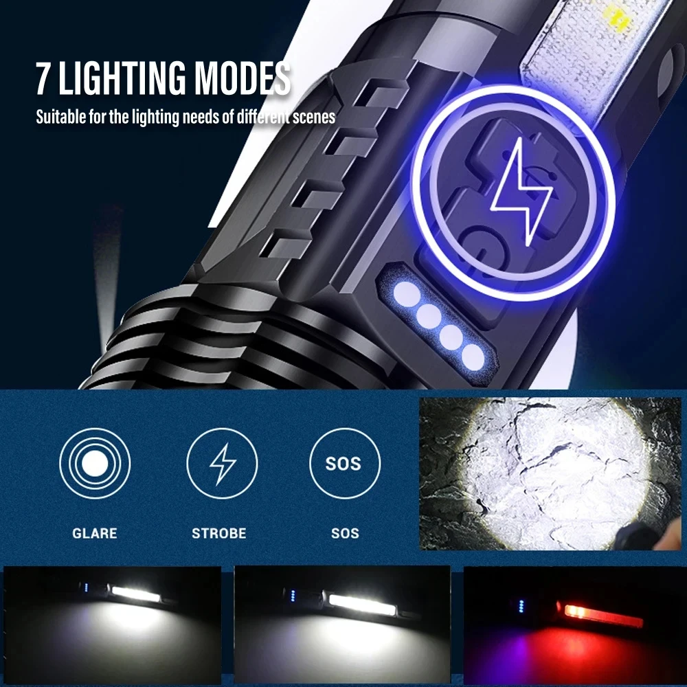 Powerful LED Flashlight Rechar - Fishing Light incelemesi ve fiyatı