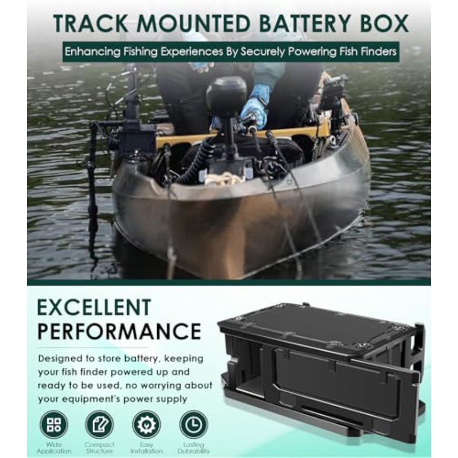 Track Mounted Battery Box for  - Fish Finder Mount incelemesi ve fiyatı