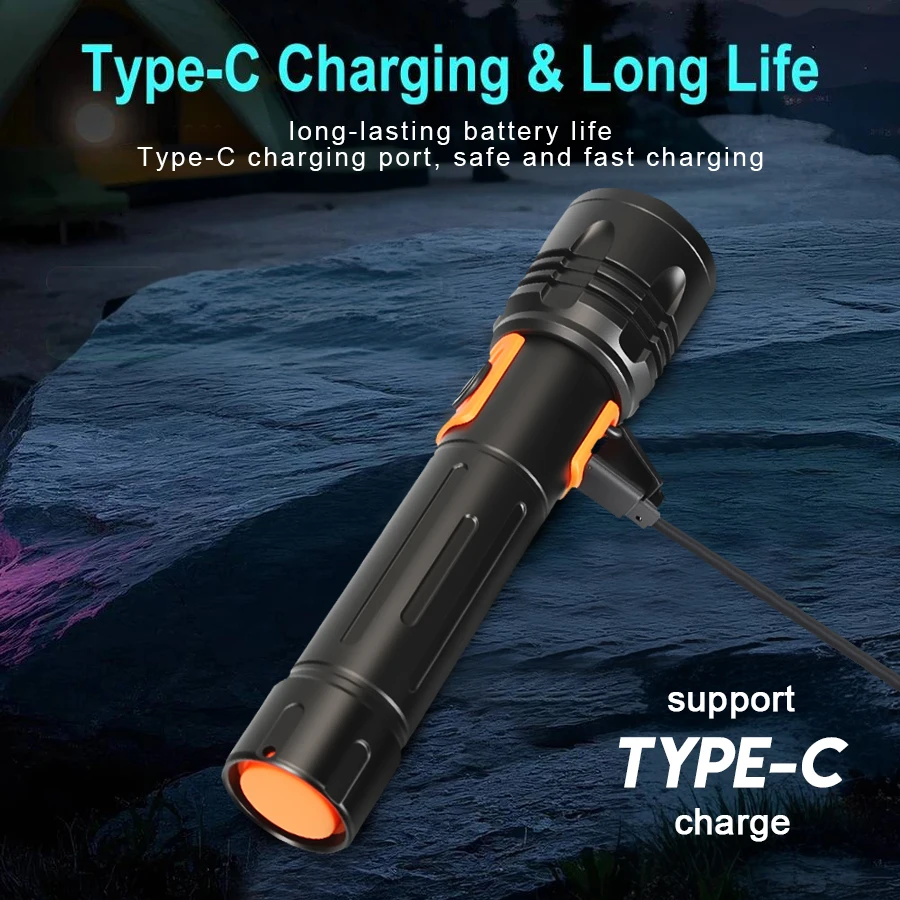 High Power LED Flashlight USB  - Fishing Light incelemesi ve fiyatı