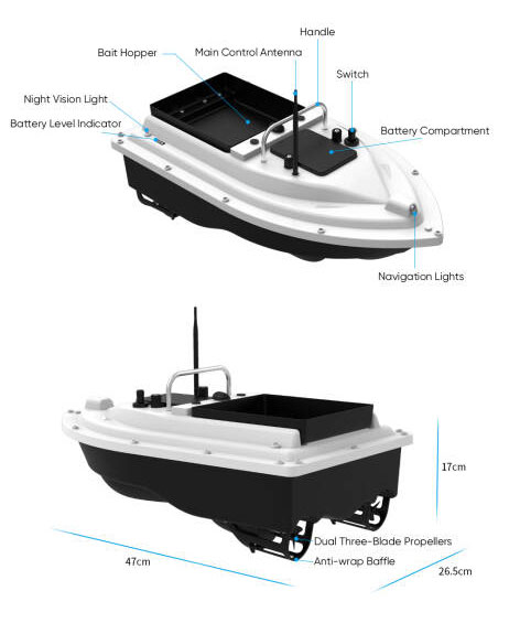 New 12V High Speed Carp Fishin - Fishing Gps incelemesi ve fiyatı