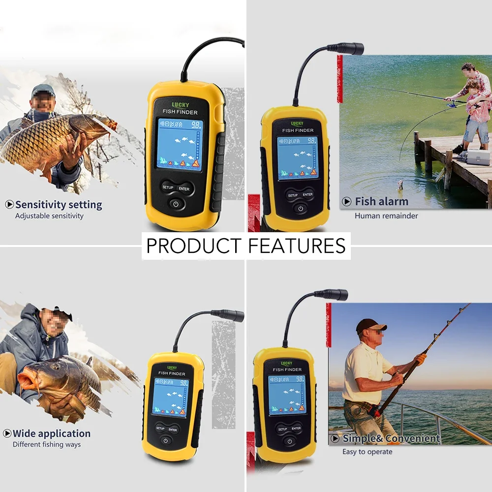 Lucky LCD Color Screen Portabl - Fish Finder Portable incelemesi ve fiyatı