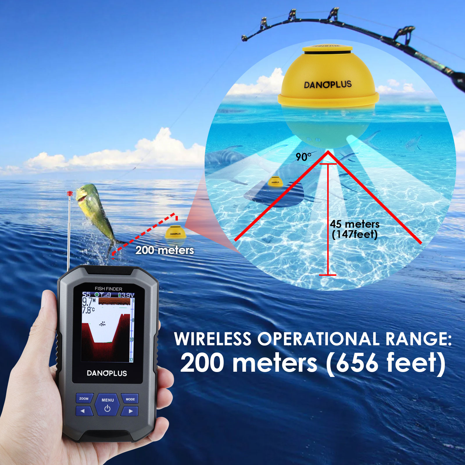 Fish Finder Wireless Sonar Sen - Fish Finder incelemesi ve fiyatı