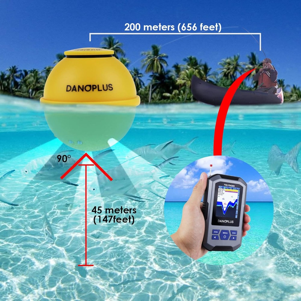 Wireless Fish Finder with 147f - Fish Finder Portable incelemesi ve fiyatı