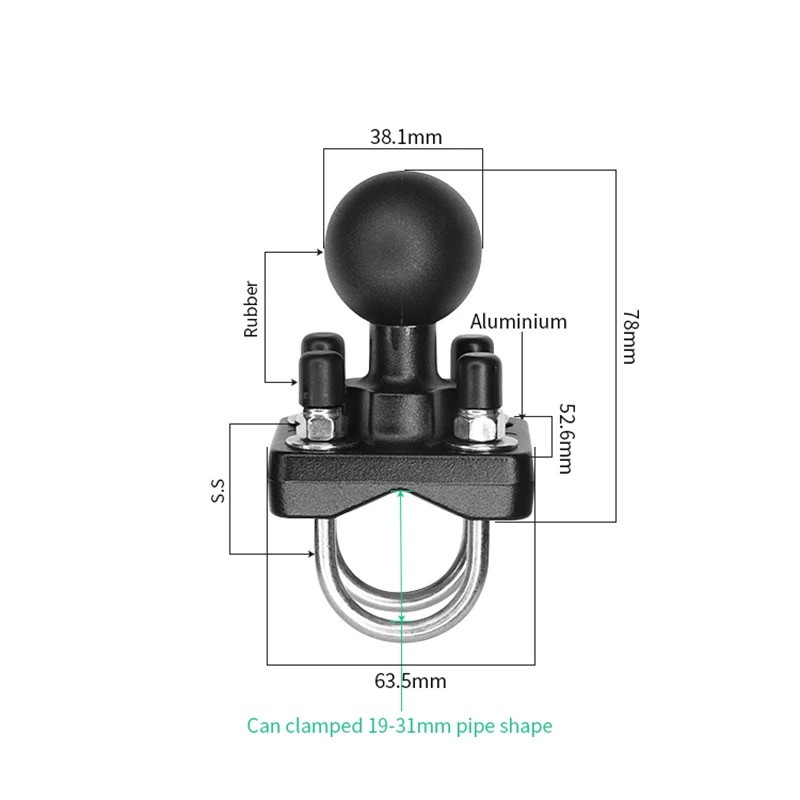 Aluminum Double U-Bolt Mount f - Fish Finder Mount incelemesi ve fiyatı