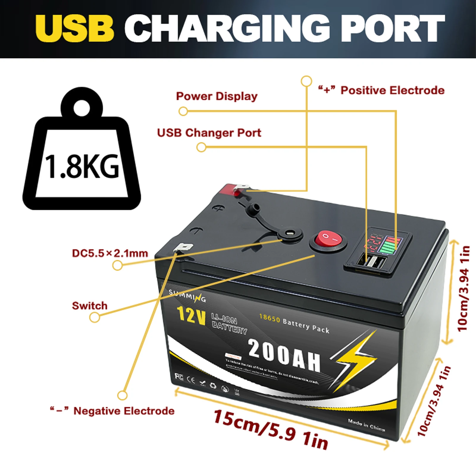 12V 200Ah Lithium  LiFeP04 Bat - Fish Finder Charger incelemesi ve fiyatı