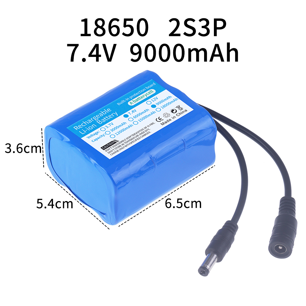7.4V battery 3000mah/6000mah/9 - Fish Finder Charger incelemesi ve fiyatı