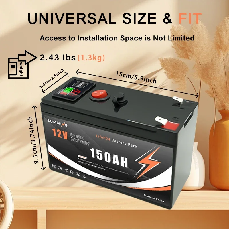 12V 150Ah Lithium  LiFeP04 Bat - Fish Finder Charger incelemesi ve fiyatı