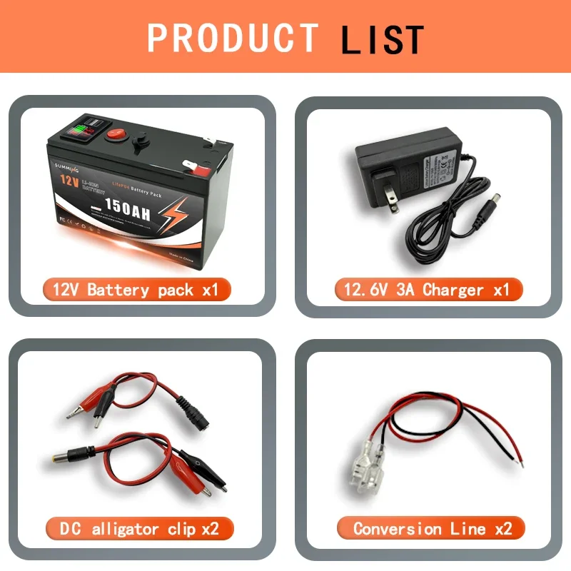 12V 150Ah Lithium  LiFeP04 Bat - Fish Finder Charger incelemesi ve fiyatı