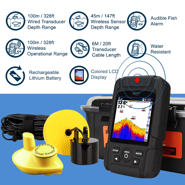FF718LiC 2-in-1 LUCKY Fishfind - Fish Finder Cable incelemesi ve fiyatı