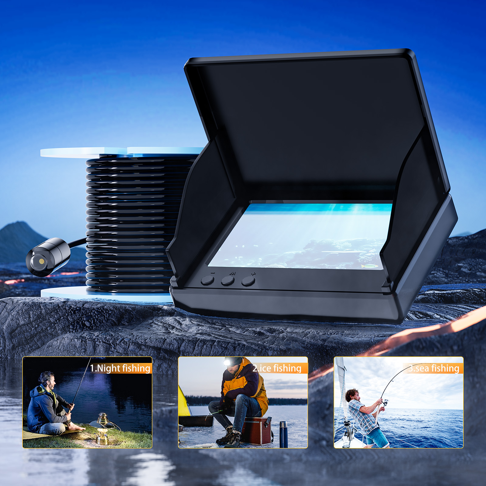 4.3 Inch Underwater 15/30M Fis - Fishing Camera incelemesi ve fiyatı