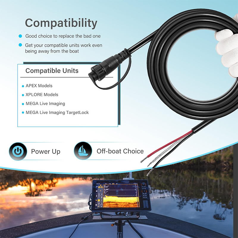 720110-1 PC13 Power Cable for  - Fish Finder Cable incelemesi ve fiyatı