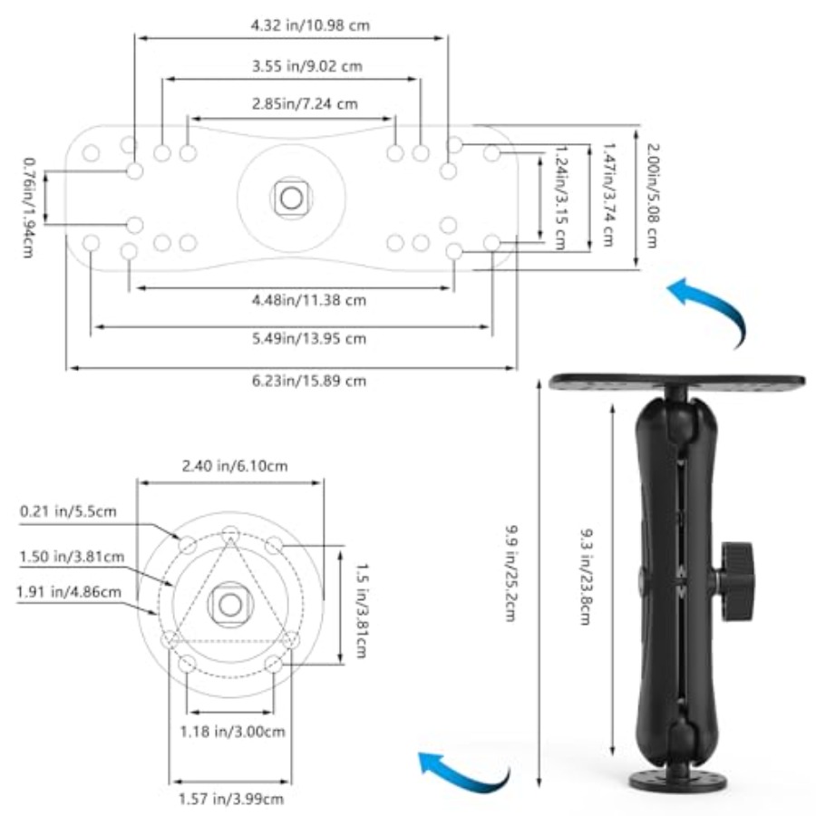 Aluminum Fish Finder Mount for - Fish Finder Mount incelemesi ve fiyatı