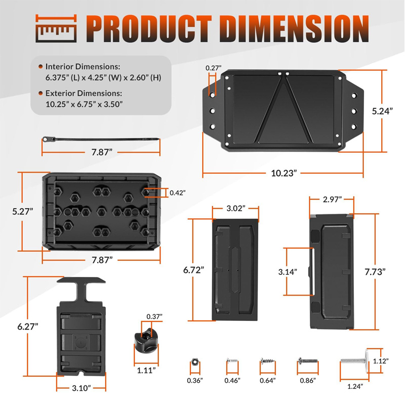 Track Mounted Battery Box for  - Fish Finder Mount incelemesi ve fiyatı