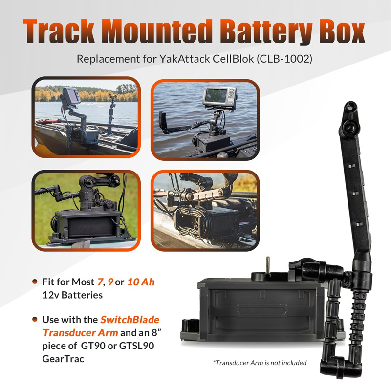 Track Mounted Battery Box for  - Fish Finder Mount incelemesi ve fiyatı
