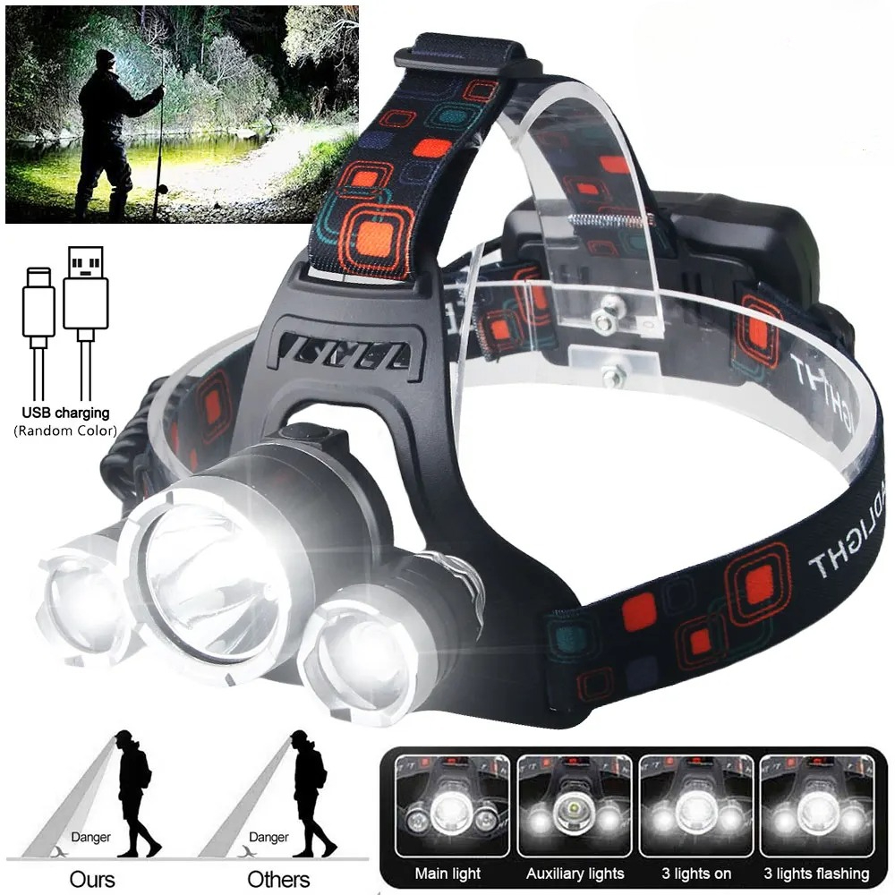 High Power LED Headlamp 18650  - Fish Finder Battery incelemesi ve fiyatı