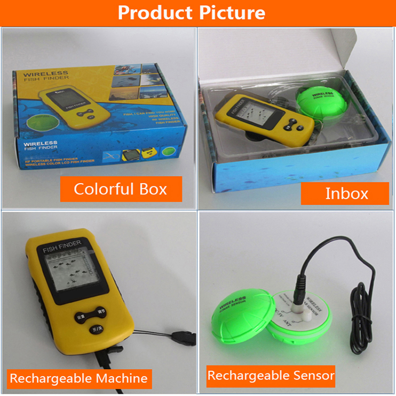 Brand New KDR Colorful Wireles - Fish Finder Transducer incelemesi ve fiyatı