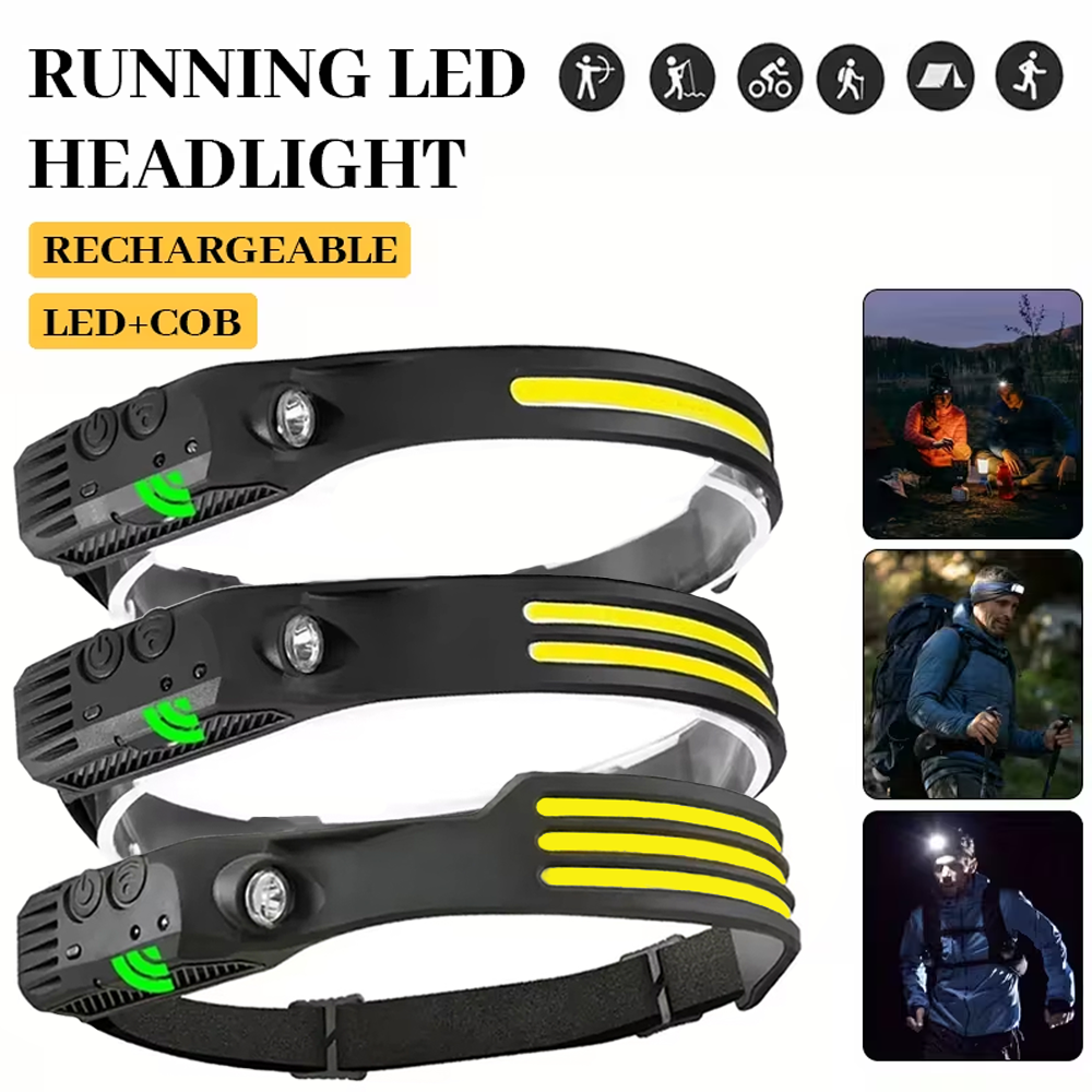 COB LED Induction Headlamp USB - Fish Finder Battery incelemesi ve fiyatı
