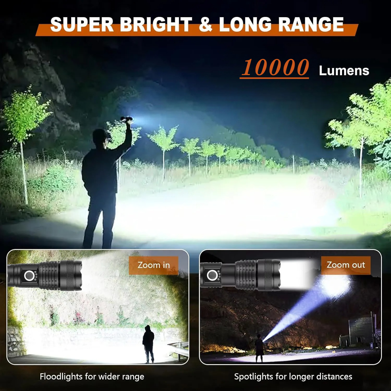 High Power LED Flashlight Rech - Fishing Light incelemesi ve fiyatı