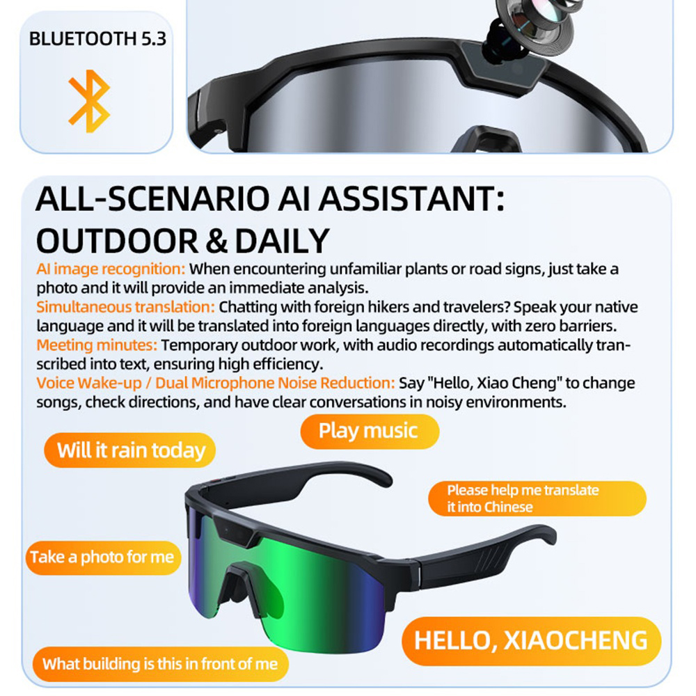 AI Smart Cycling Glasses Men W - Fishing Camera incelemesi ve fiyatı