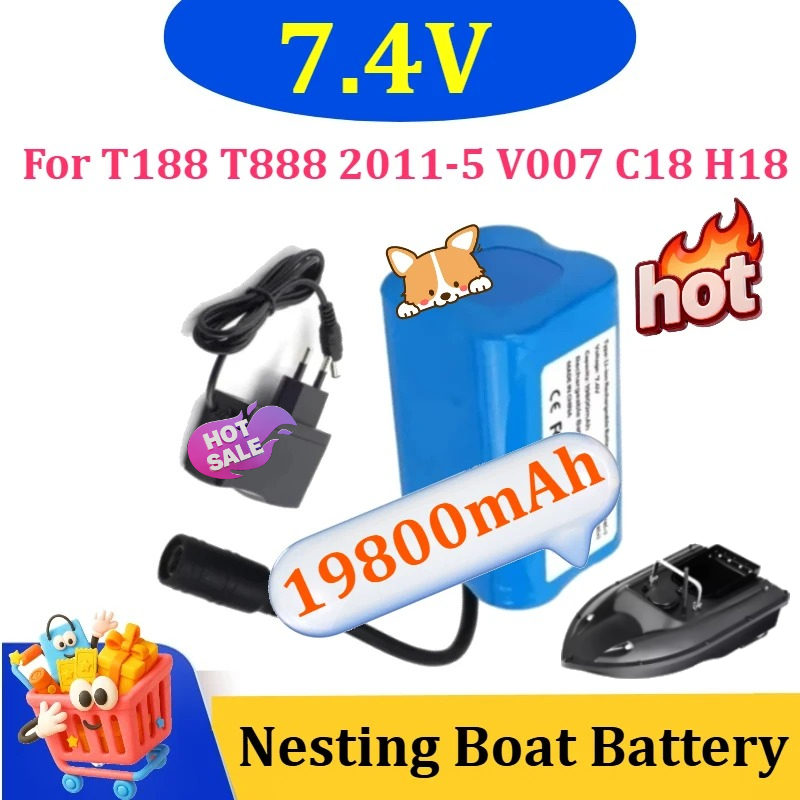 7.4V 19800mAh Battery with USB - Fish Finder Charger incelemesi ve fiyatı
